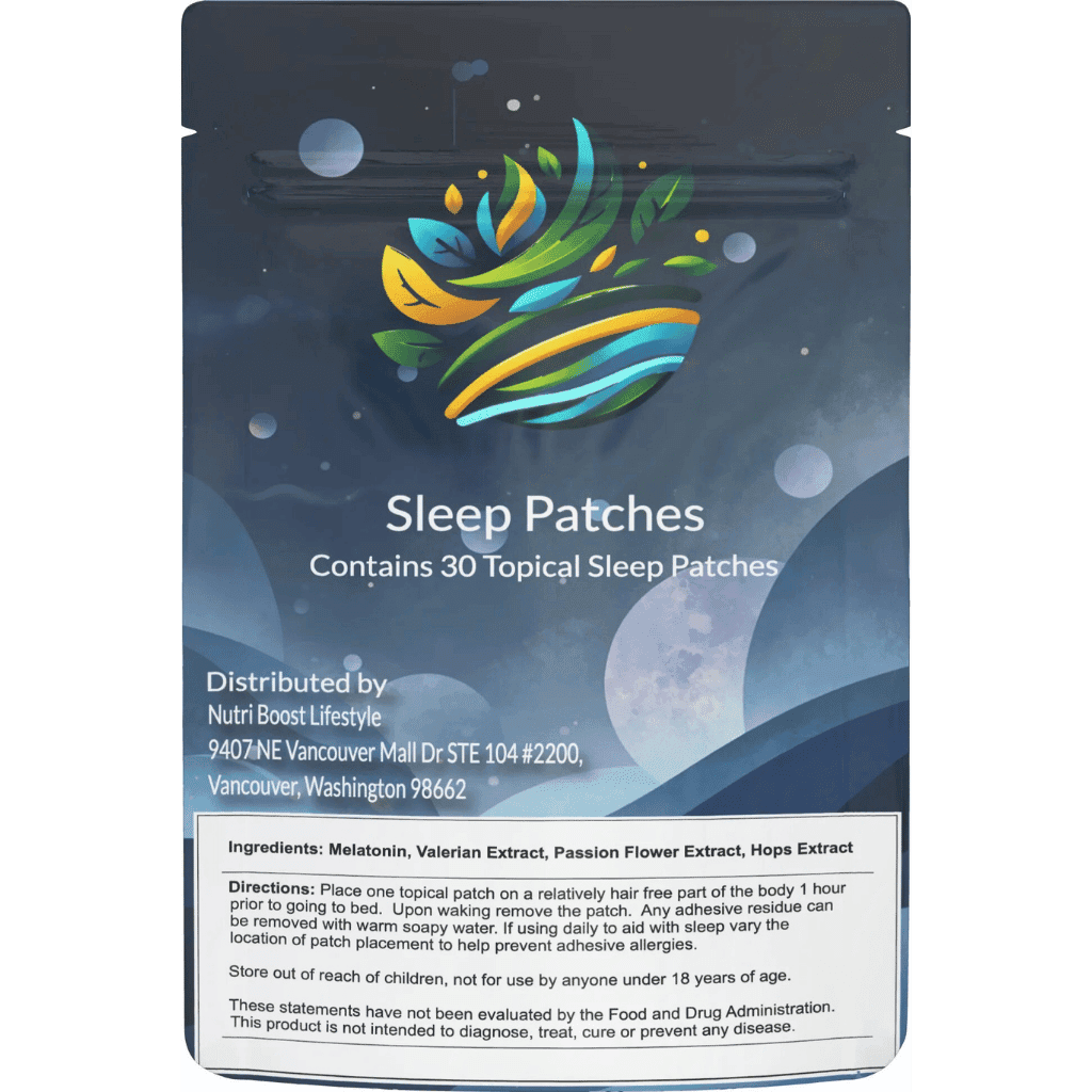 Nutri Boost Lifestyle Sleep Patch with Melatonin, 30 pack
